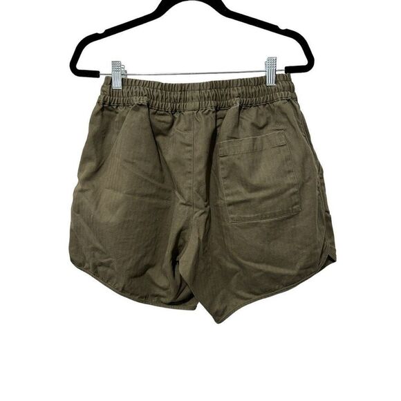 GREI New York NYC Baggy Camp Short Olive Green Paper Bag Short Size L Pull On - Picture 3 of 10